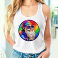 Santaclaus Rainbow 長袖tシャツ レディースタンクトップ 彼女への贈り物