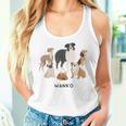 いぬ わんこ 大集合 イラスト おしゃれ シンプル かわいい 手書き 犬飼い 犬好き 女性 男性 犬柄 レディースタンクトップ 彼女への贈り物