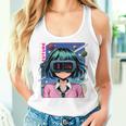 かわいいアニメの女の子 長袖tシャツ レディースタンクトップ 彼女への贈り物