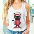 カナダデー 面白い クール 黒猫 カナダ国旗 キッズ 女の子 男の子 レディースタンクトップ 彼女への贈り物