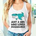 モササウルスが好きな女の子だけ レディースタンクトップ 彼女への贈り物