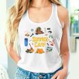 夏のキャンプ旅行 キャンパー キッズ 女の子 男の子 お揃い 長袖tシャツ レディースタンクトップ 彼女への贈り物