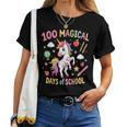 100Th Day Ofchool Unicorn 100 魔法の日々 先生 女の子 レディースTシャツ