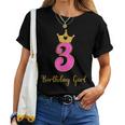 3歳の誕生日 女の子 3歳 誕生日パーティー 幼児 レディースTシャツ