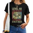 40歳の誕生日 男性 女性 40歳 1984年 装飾 面白い ギフト レディースTシャツ