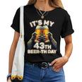 43歳の誕生日プレゼントのアイデアbeerthdayビール レディースTシャツ