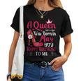 47歳の誕生日 ハイヒール A Queen Was Born In 5月 1978 レディースTシャツ