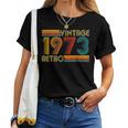 52歳の誕生日プレゼント 52歳 男性 女性 レトロ ヴィンテージ 1973 レディースTシャツ