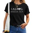 Abuela 2024 Ritmo Cardiaco Anuncio Embarazo Futuras Abuelas Camiseta de mujer