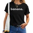 Banana バナナドット ロゴ バナナ パロディ おもしろ ギャグ ハイブランド レディースTシャツ
