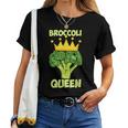 Broccoli Queen ブロッコリーの女王 ブロッコリー ベジタリアン・ベジタブル ブロッコリー レディースTシャツ