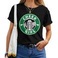 Cheer Girl 面白いチアリーダーグラフィック 女の子用 レディースTシャツ