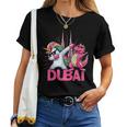 Dabbing ユニコーン 恐竜 男性 女性 男の子 女の子 キッズ ドバイ レディースTシャツ
