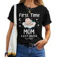 First Time Mom Est 2025 Cute Mother's Father's Day Women T-shirt