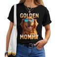 Golden Mommyゴールデン・ママ 母の日 ゴールデンレトリバー・ママ レディースTシャツ
