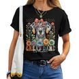 Great Dane Mom Dog Lover Mother's Day Retro Floral Women Women T-shirt