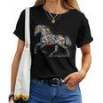 Horse Lover Majestic Horse 馬のグラフィック デザイン レディースTシャツ