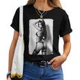 Hot Girl On 男性用 セクシー ブーティー ビキニ モデル 2 Bw レディースTシャツ