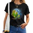 Howling At The Moon シャツ インコシャツ インコ セキセイインコ レディースTシャツ