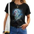 Howling At The Moon シャツ インコシャツ ファニーセキセイインコシャツ レディースTシャツ
