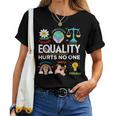 Lgbt 平等は誰もプライドを痛めない 人権 男性 女性 キッズ レディースTシャツ