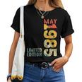 Mes Mayo 1985 Año 1985 Retro 1985Intage 1985 Desde 1985 Cuello Camiseta de mujer