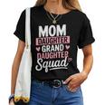 Mom Daughter Granddaughterquad マッチングママ 母の日 レディースTシャツ