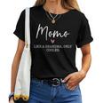 Momo Like A Grandma Only Cooler Heart Mother's Day Momo Women T-shirt