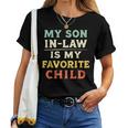 Myon In Law Is My Favorite Child Mothers Fathers Day レディースTシャツ