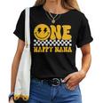 One Happy Nana 1歳の誕生日 グルーヴィースマイル 1歳 男 レディースTシャツ