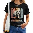 Panda Is Mypirit Animal かわいいパンダヴィンテージパンダ レディースTシャツ