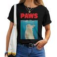 Paws Bunny 面白いパロディ ウサギ好きのギフト レディースTシャツ