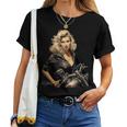 Pinup Girl バイカー オートバイ ライダー ヴィンテージ レディースTシャツ