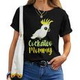 Retro Cockatoo Mother Mom Cockatoo Mommy Cockatiel レディースTシャツ