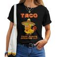 Taco Trump Always Chickens Out レディースTシャツ
