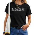 Teacher Tgif アルファベットライティング 英語 面白い引用 レディースTシャツ