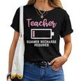 Teacherummer Recharge Required シャツ レディースTシャツ