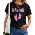 Team Girl Babyhower Bambina Mamma E Papà Gravidanza Attesa Maglietta da donna