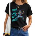 Thouhall Notteal Girls ソフトボールキャッチャー選手名言 レディースTシャツ