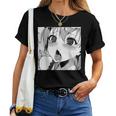 かわいいアヘ顔 アニメ 女の子 オタクウィーブ ラブ ビッグアイズ ドリップ レディースTシャツ