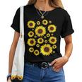 ひまわり 花柄 花 シンプル ポジティブ 夏 グラフィック レディースTシャツ