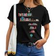 クールなアフリカの地図アート 男性 女性 アフリカの図書館読者 レディースTシャツ
