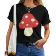 シンプルでキュートなキノコのグラフィック Cute Mushroom レディースTシャツ