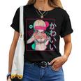 スケベなアニメの女の子 レディースTシャツ