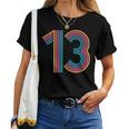ナンバー13 13周年 男の子 女の子 13歳の誕生日 レディースTシャツ