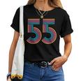 ナンバー55 五十五周年 男性 女性 55歳 誕生日 レディースTシャツ