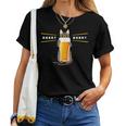 ビールをすすめるねこ 猫 ビール Cat Beer レディースTシャツ