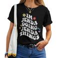 レトロ Groovy Im Jenda Doing Jenda Things おもしろ 母の日 レディースTシャツ