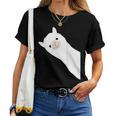 レトロ、ラマ、アルパカのデザイン。男性、女性、子供用。 レディースTシャツ
