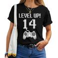 レベルアップ 14歳 誕生日プレゼント 男の子 女の子 レディースTシャツ